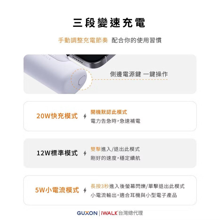 【 iWALK 】六代直插式行動電源